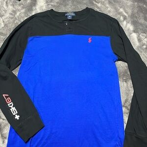 Long sleeve polo shirt. Never worn. 18/20